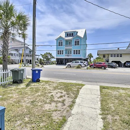 Bright Myrtle Beach Bungalow Steps To The Beach!